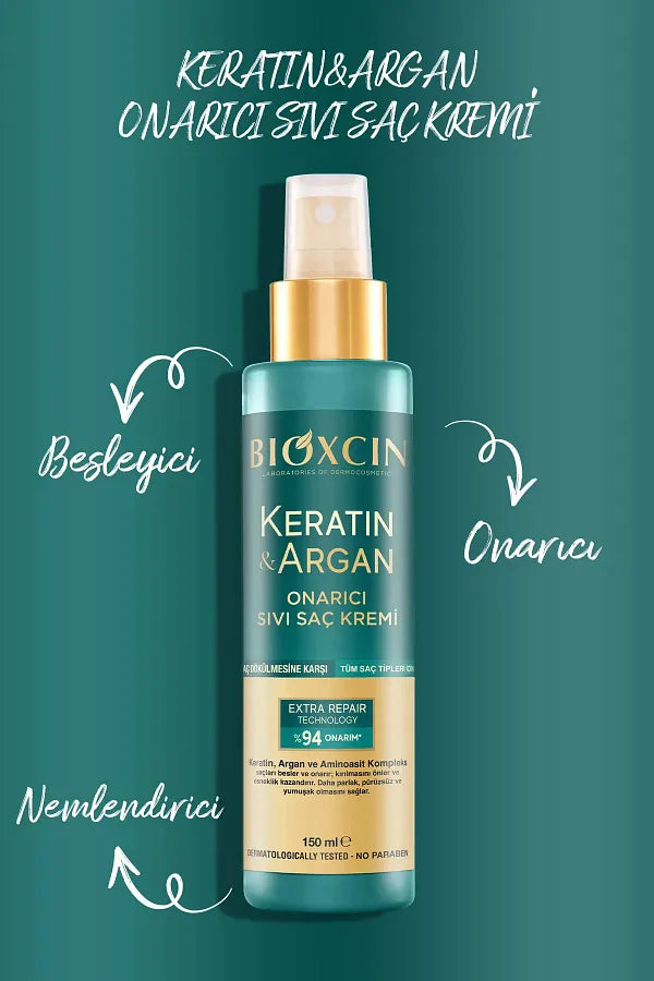 Bioxcin 150 ml Keratin and Argan Repair Liquid Conditioner - Set of 3