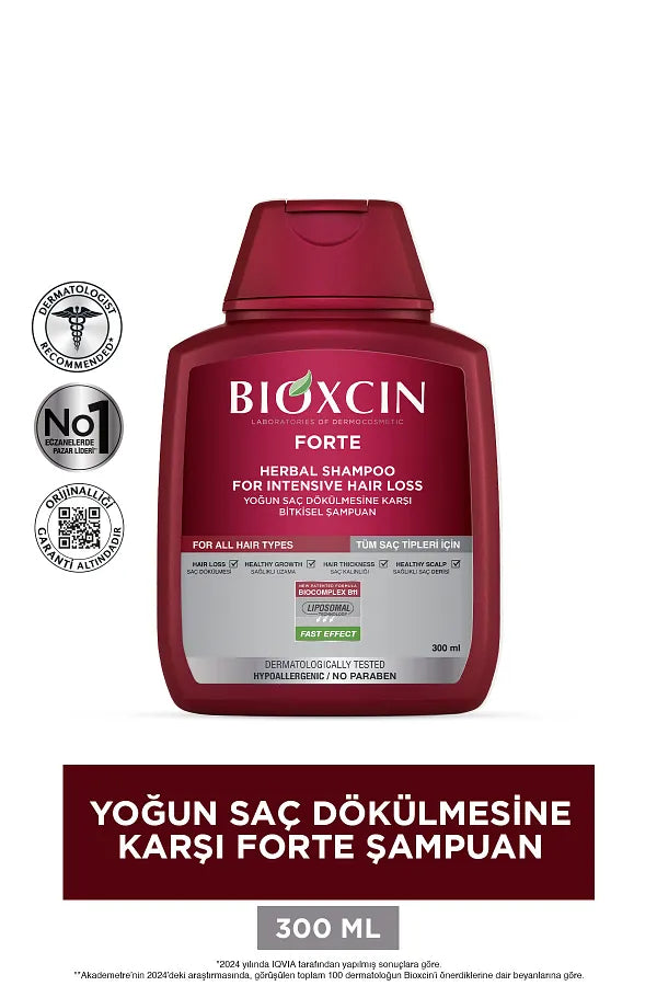 Bioxcin Forte 300 ml Buy 3 Pay 2 Shampoo - Intensive Spill Shampoo